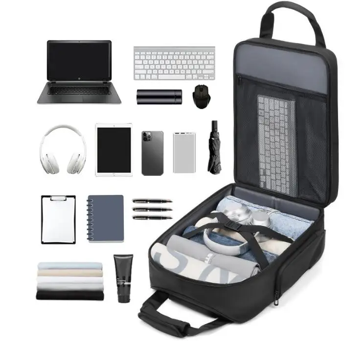 

Мужской 18-дюймовый черный чемодан для ручной клади под сиденьем, мягкий боковой чемодан для мужчин, мужской чемодан для ручной клади, передняя сумка с полным открытым дизайном