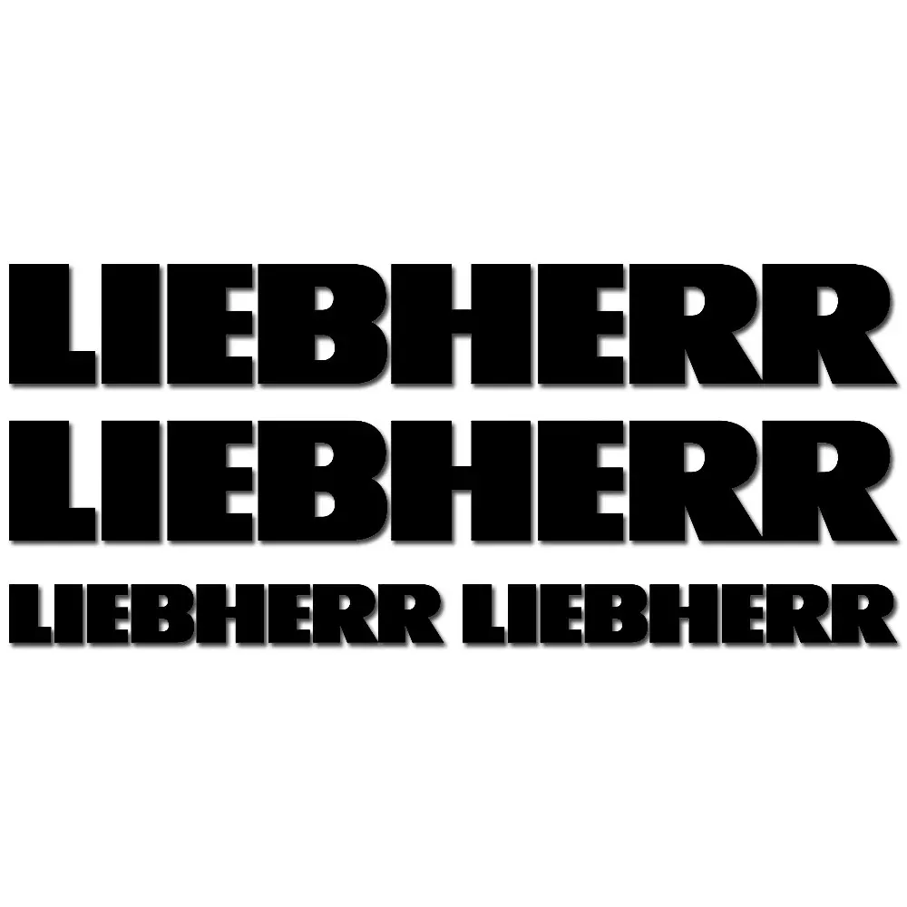 4 pieces For LIEBHERR excavator vinyl Decals Sticker / choose your sizes