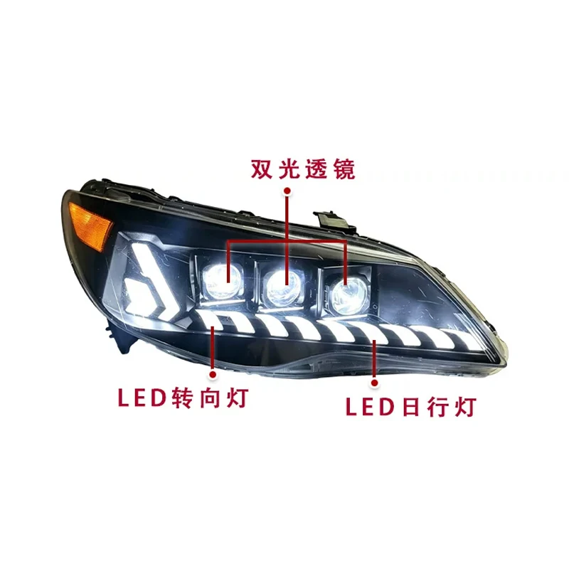 Car light For 2006-2015 Honda Civic FD2 SiMing Replacement LED Headlights, LED Projector Lens, DRL & Sequential Indicators