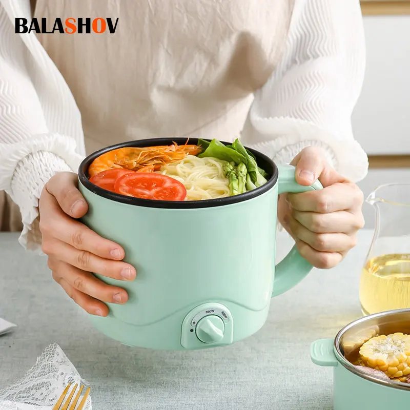 

Mini Multifunction Electric Cooking Machine Household Single/Double Layer Hot Pot 220V Multi Electric Rice Cooker Non-stick Pan