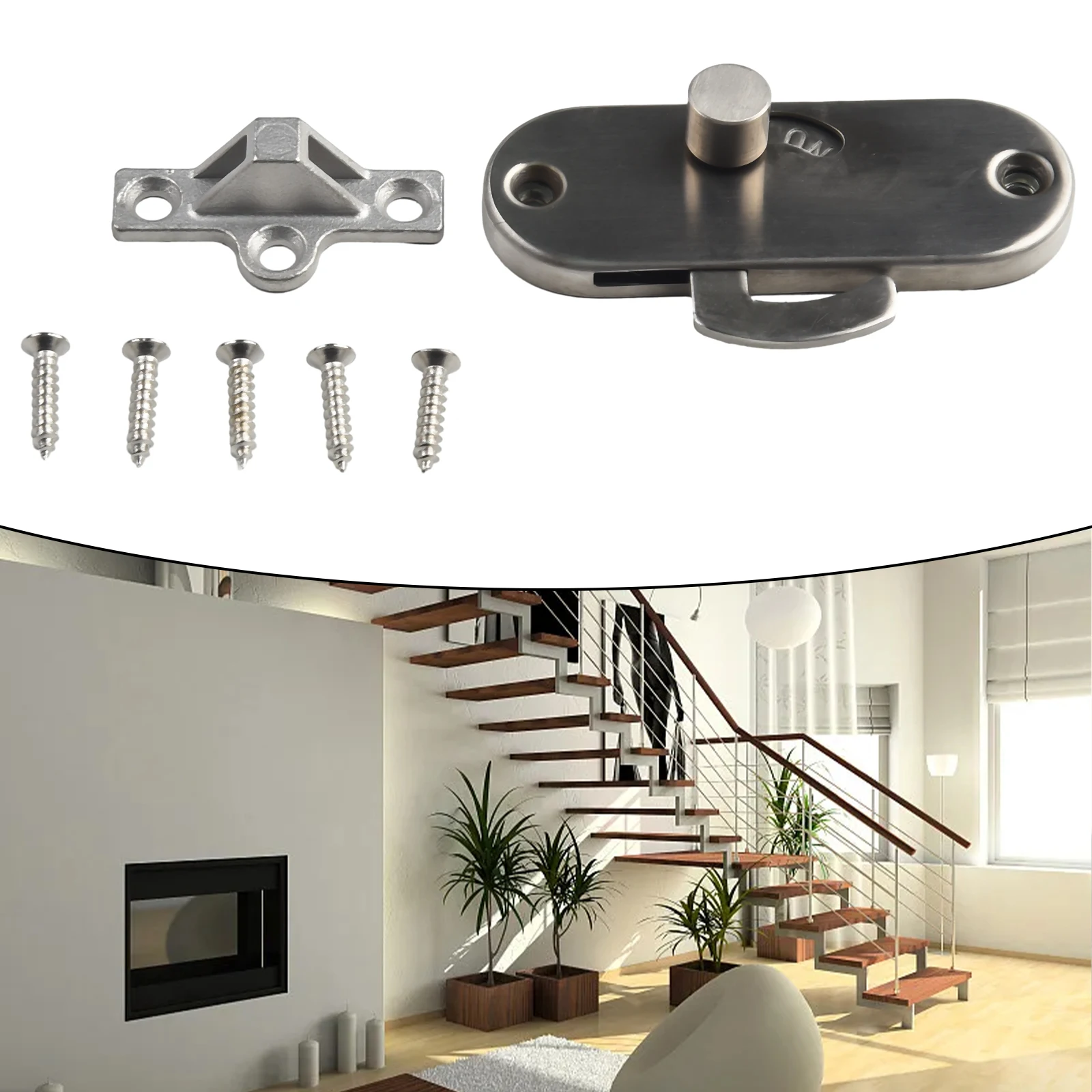 

Sleek & Functional 90 Degree Sliding Door Privacy Lock Perfectly Designed to Secure Doors & Cabinets Effortlessly