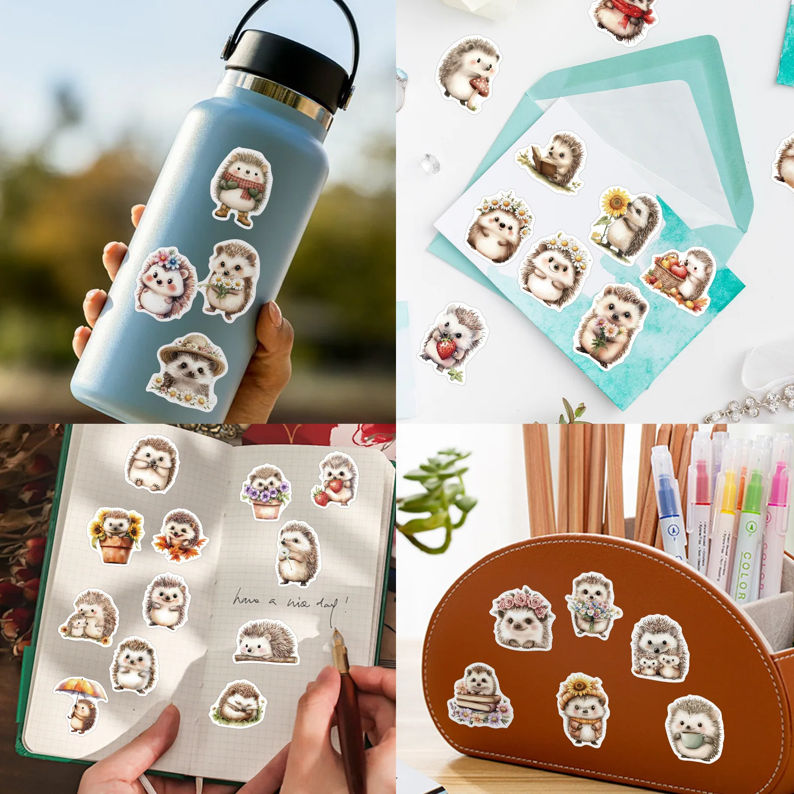 50pcs Hedgehog Animes Cartoon Animals Graffiti Stickers Phone Guitar Laptop Notebook Suitcase Cup Waterproof Sticker Decals Toys view 4