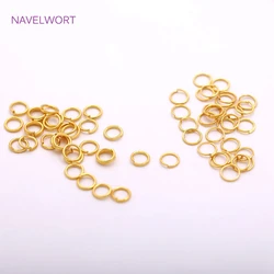 Wholesale 200pcs/Lot 3mm Stainless Steel 18K Gold Plating Thin Split Ring,Small Open Jump Ring,For DIY Jewellery Making Findings