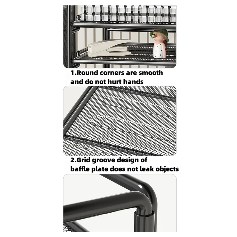 L52A-رف ملفات سميكة إطار ملف معدني مكتب سطح المكتب متعدد الطبقات مجلد ملفات صندوق تخزين اللوازم المكتبية ملف كامل