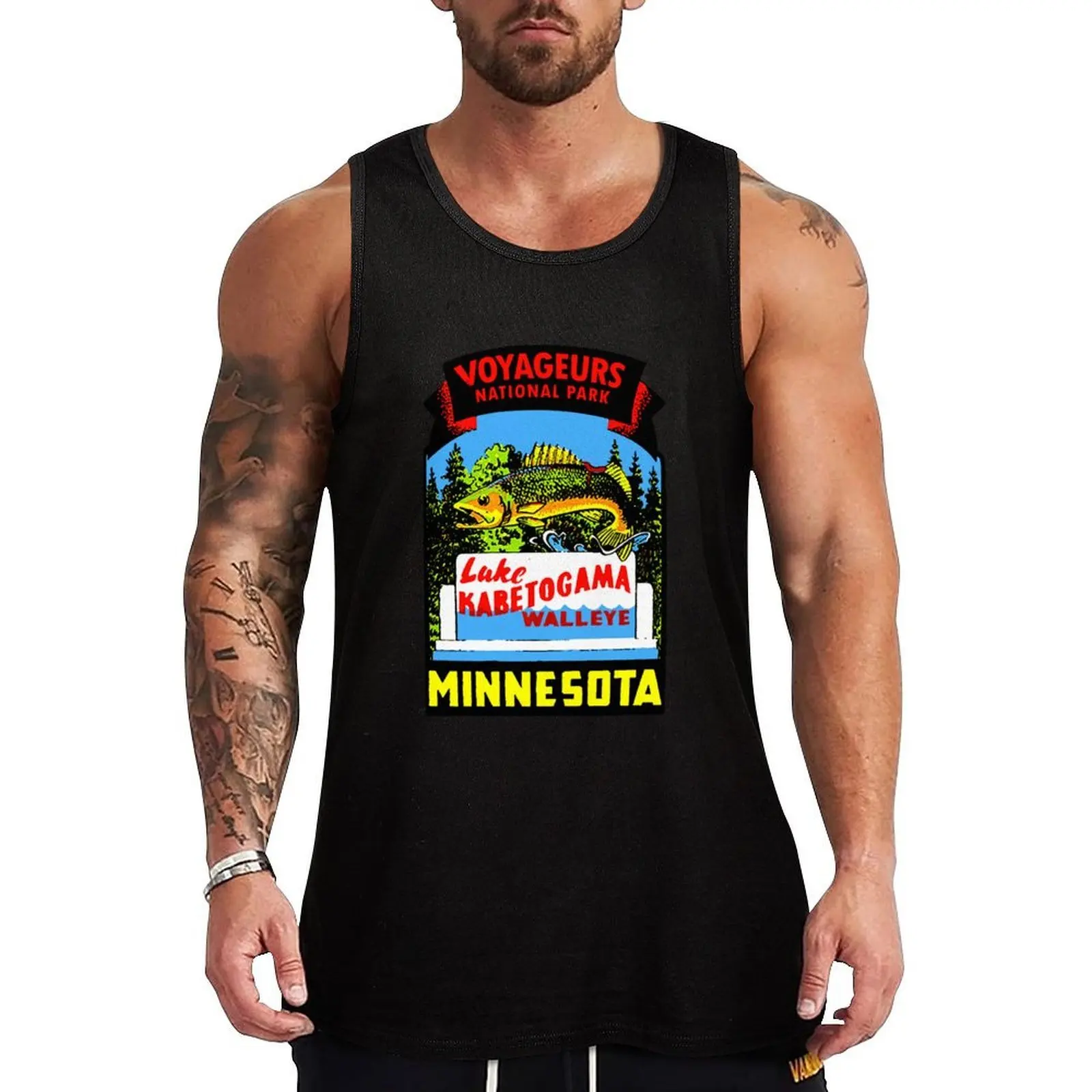 

Voyageurs National For Fans Tank Top t-shirt for man Top Gym T-shirts for men gym clothes man