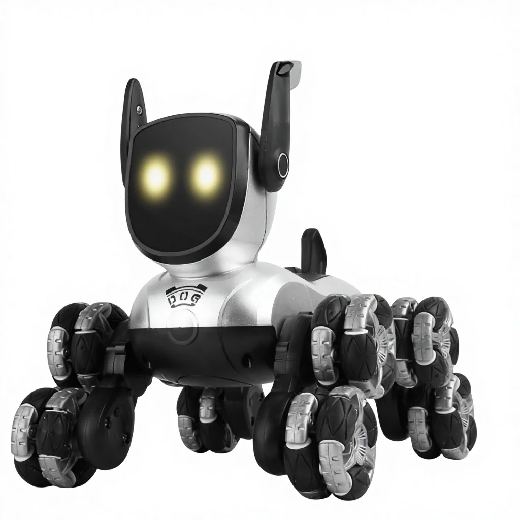 Cross-Border Electric Remote-Control Car Eight-Wheel Stunt Mechanical Robot Dog Smart Voice-Actuated Swinging-Arm Climbing Toy