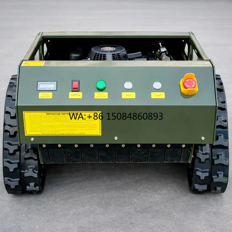 Smart 4-Stroke Powered Industrial DIY Grade Remote Control Lawn Robot 550MM Cutting Width Automatically Adapts Mowing