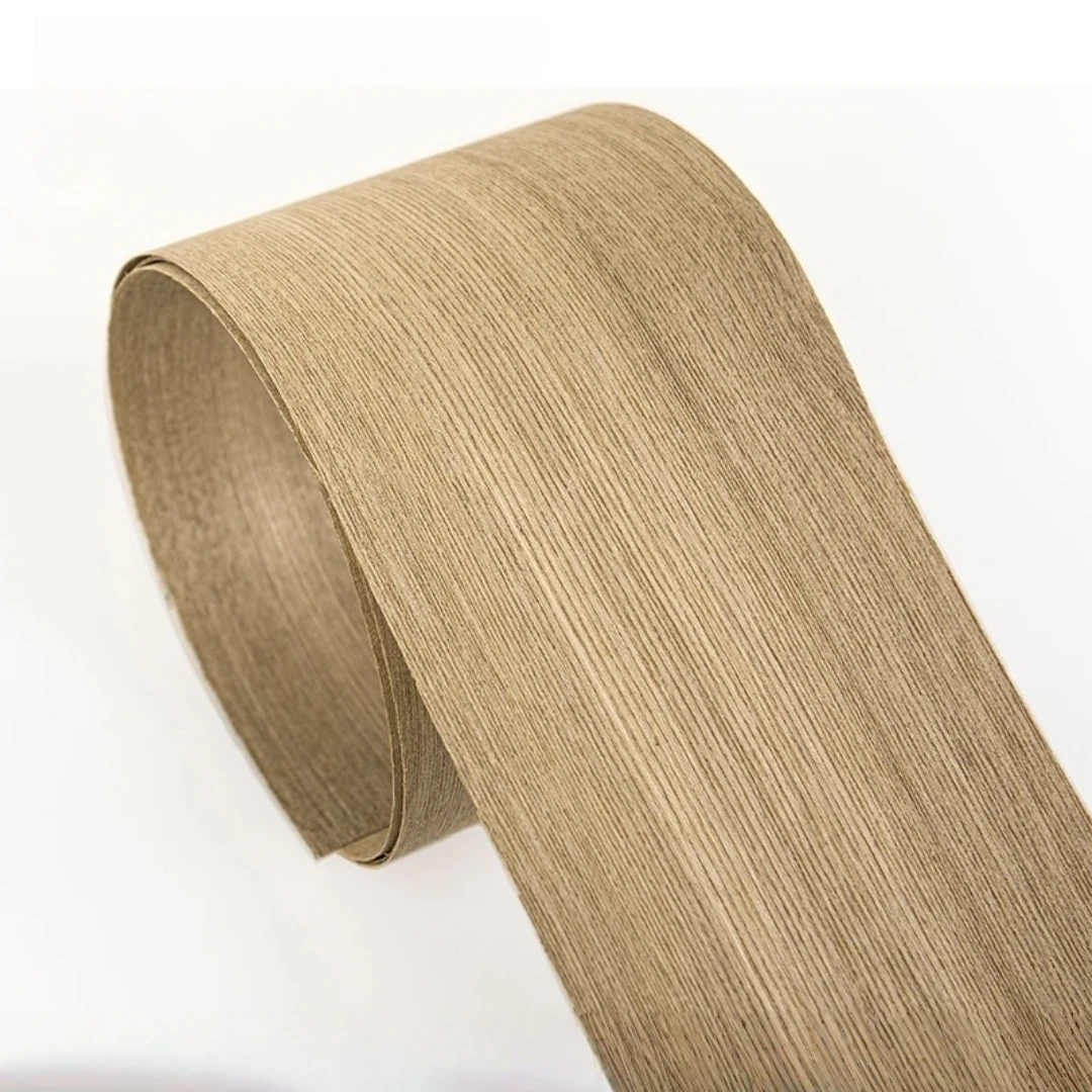 Impiallacciatura di legno a grana figurata di olmo naturale spessa 0,5 mm e venature dritte per la decorazione interna di mobili per la lavorazione del legno