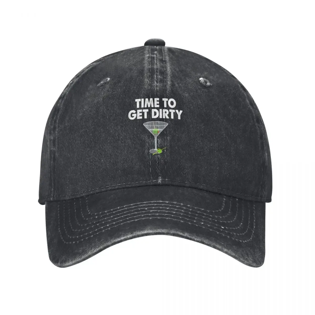 Dirty Martini Ime O Get Dirty Happy Hour Baseball Cap Fishing cap Kids Hat party Hat tea Hat Women's Golf Clothing Men's