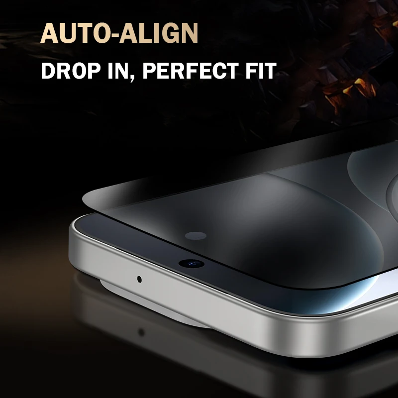 

LeReach CF For OPPO Find X9 Pro 2 pcs With Dust-Free Privacy Tempered Glass Auto-Align VistaGuard Screen Protector