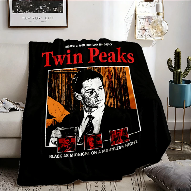 Twin Peaks Agent Cooper Damn Fine Coffee Soft Blanket, Cult Classic Fan Comfy Blanket