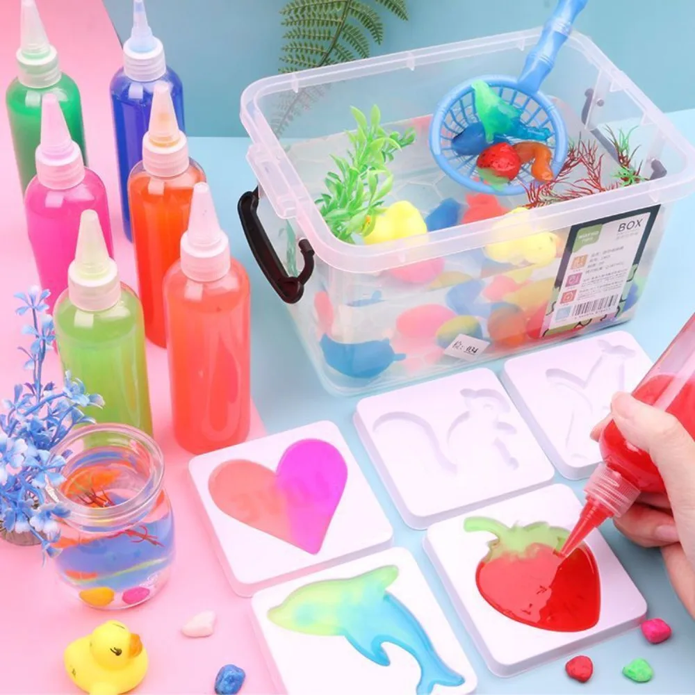 

DIY Material Set Magic Water Baby Toy Kids Craft Kit Handmade Toy Magic Water DIY Set Colorful Special Pigment