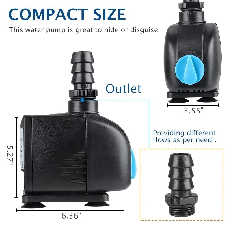 Diving QD-6800 Small Pump Aquarium and Fountain Fast Delivery