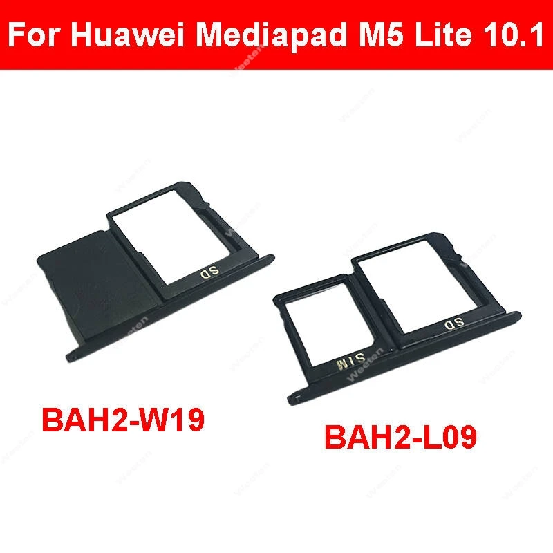 

Лоток для SIM-карты для Huawei MediaPad M5 Lite 10,1 дюйма BAH2-L09 BAH2-W19 Tablet PC 4G LTE WIFI Лоток для карт Слот для карт Запасные части