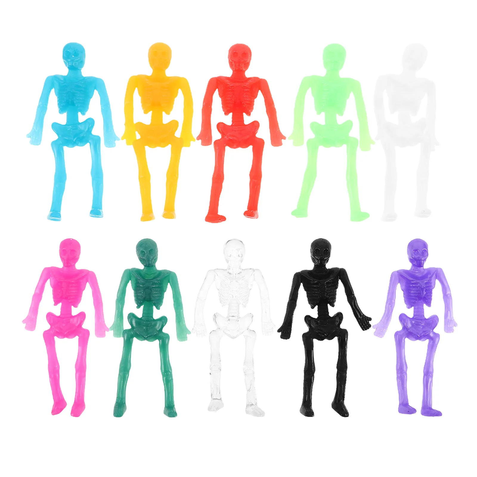 

40Pcs Bendable Models Realistic Horror Themed Party Favors Sticky Stretchy Halloween Decorations for Classrooms Treat