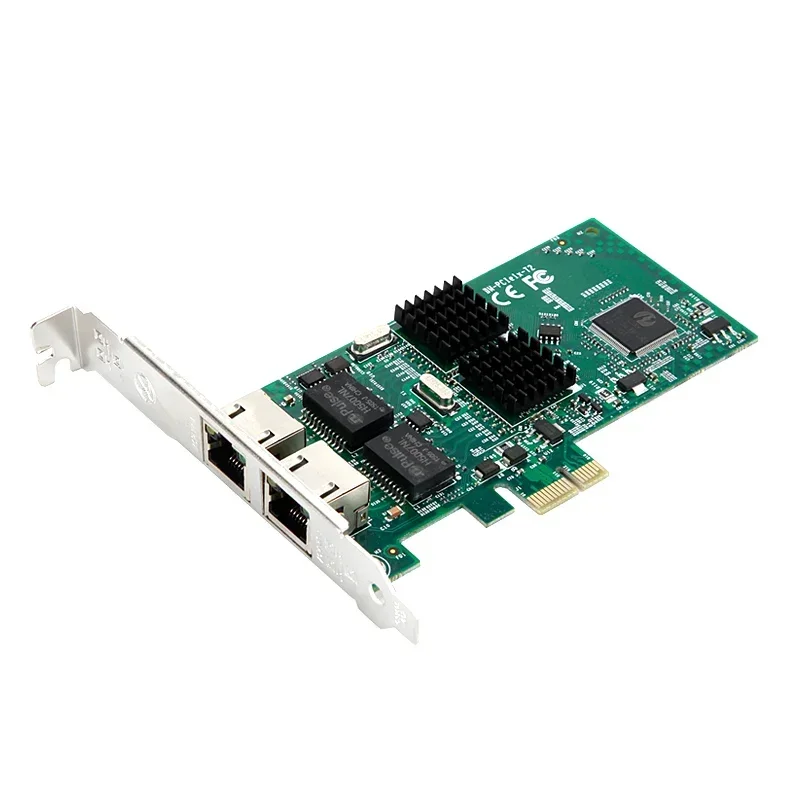 DIEWU Dual Port 1000Mbps Network Card PCIe 1x Gigabit Server Adapter intel82540 chipest
