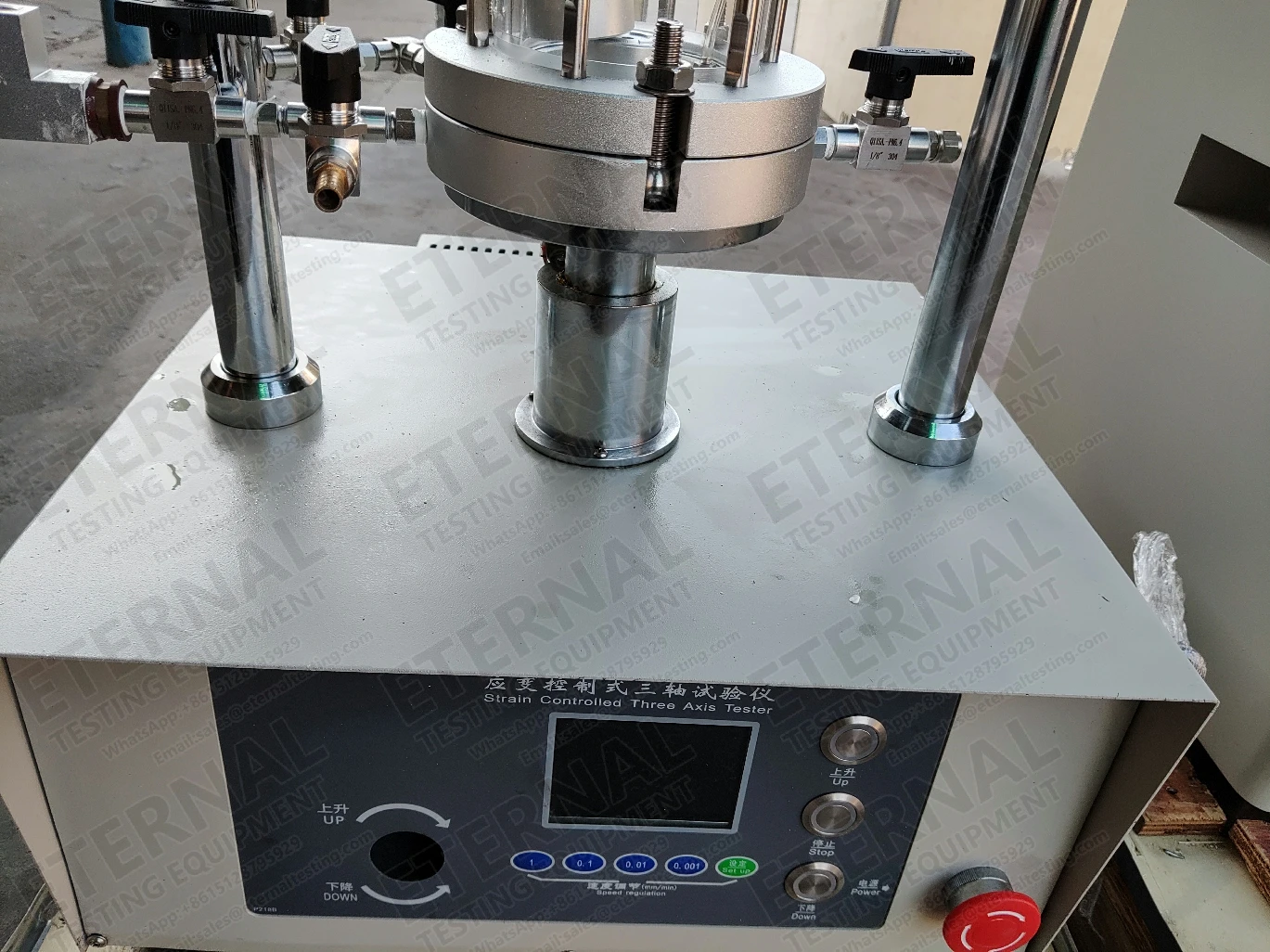 60kN Triaxial Testing Apparatus Soil Triaxial System