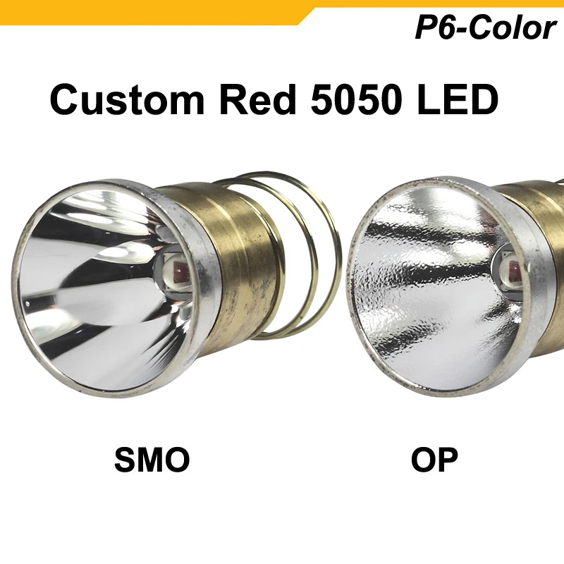 KDLITKER P6-Color 10W Custom Red 620nm 800 Lumens LED Drop-in Module (Dia. 26.5mm)