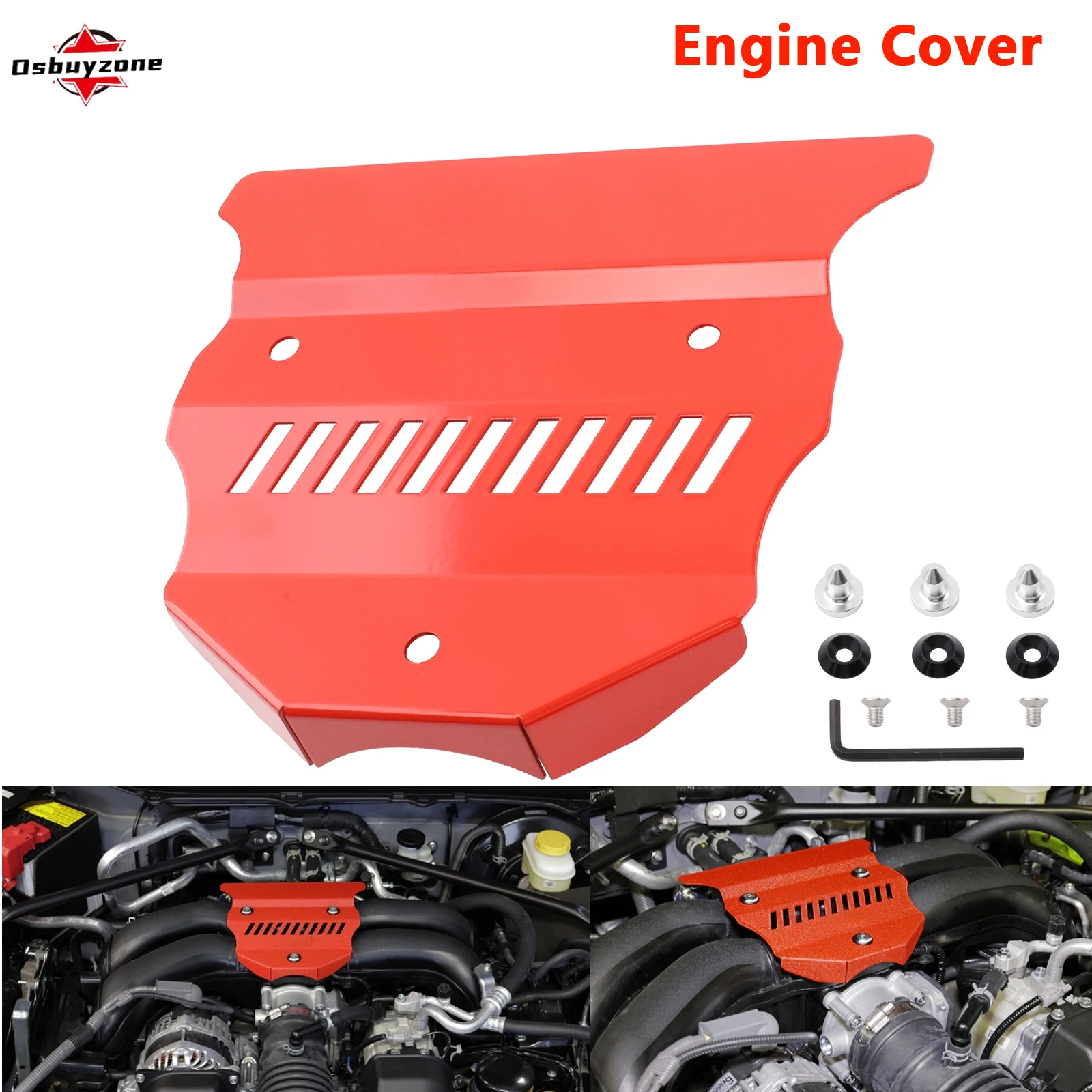 Aluminum cover Performance Engine Bay Guard Wrinkle Protector PSP-ENG-162 for 2022 Plus Subaru BRZ & Toyota GR86 2022+ FA24D