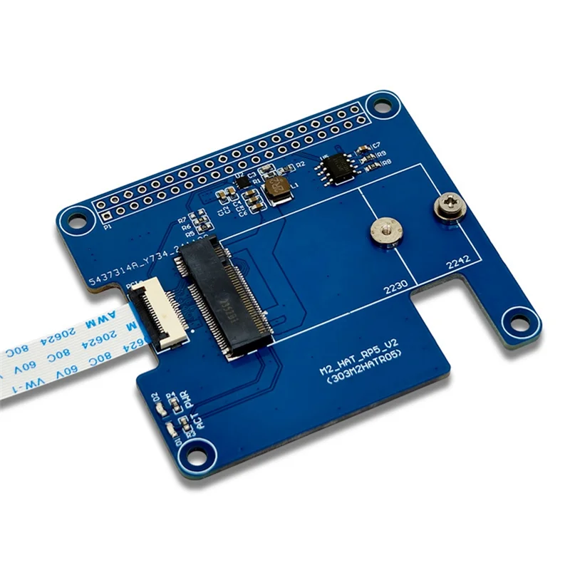

Плата расширения CABE-для Raspberry Pi 5 PCIE M.2 SSD поддерживает модуль Hailo8l для твердотельного накопителя 2230/2242 NVME