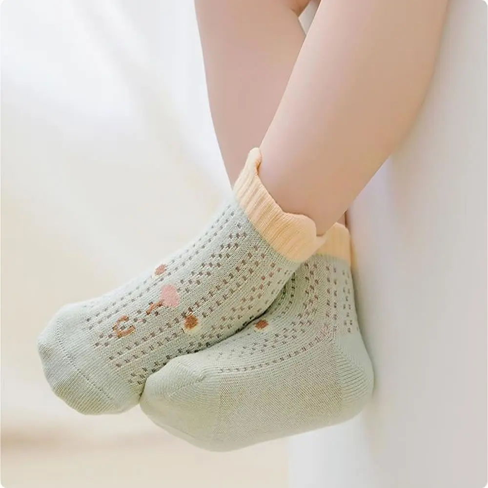 

Baby socks thin mesh cotton newborn baby boneless cartoon socks for boys and girls in summer