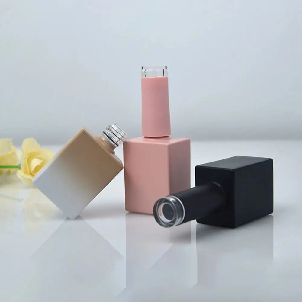 

Colorful 10ML 15ML Nail Polish Bottles With Brush Empty Nail Gel Bottles Beauty Packing Nail Oil Bottle Makeup Vessel