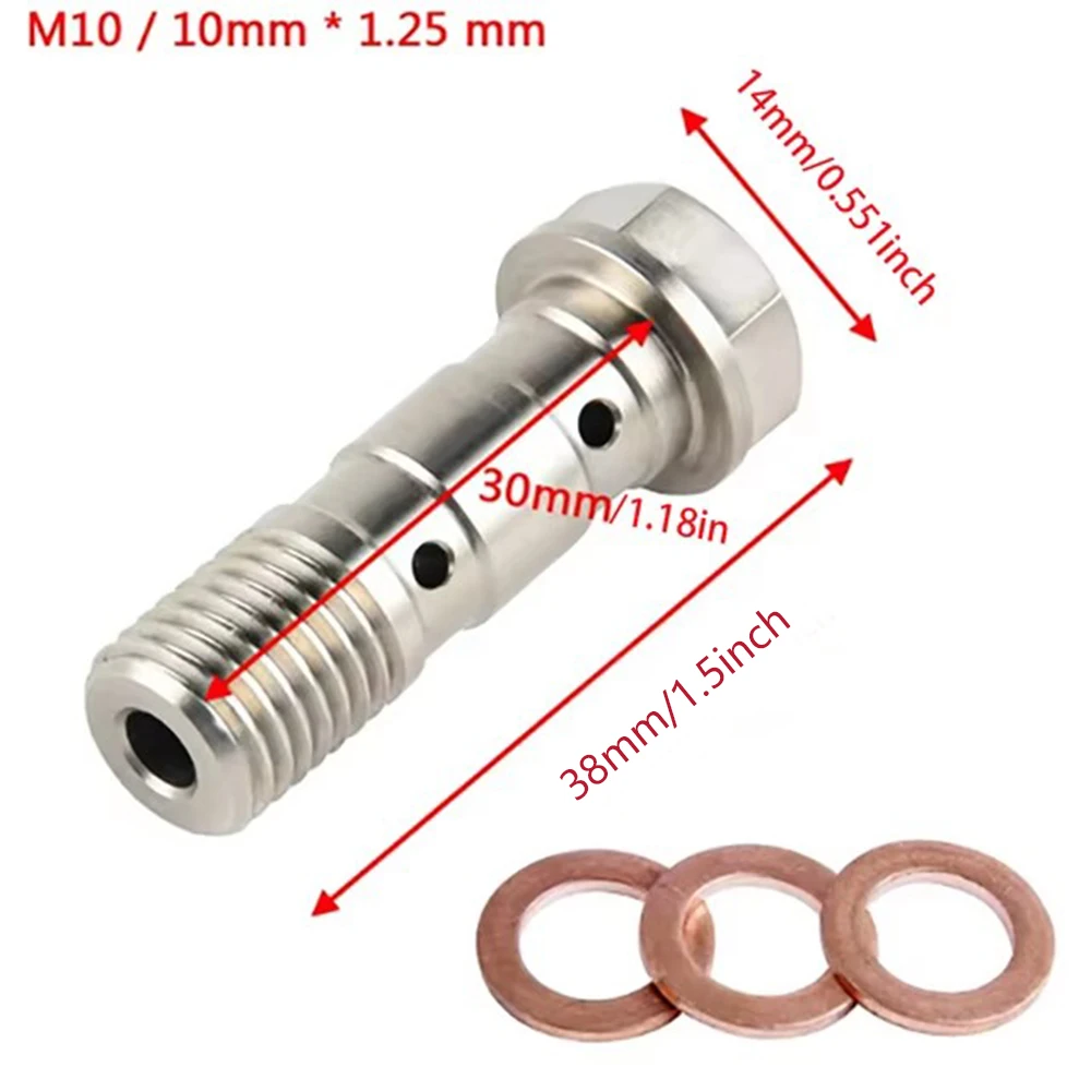 Motorcycle accessories Brake Caliper Banjo Bolt Bleed Screw Nipple M10X1.0MM/1.25MM 304 Stainless Steel for yamaha ktm sherco - Image 4