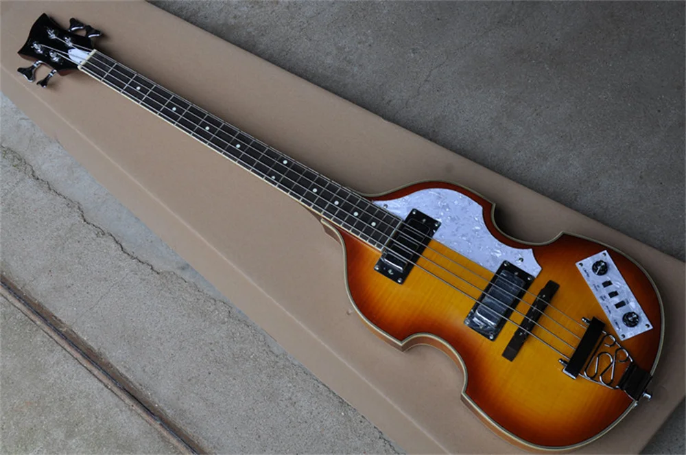 4 Strings Electric Bass Guitar with Chrome Hardware,Maple Neck, Provide customized service view 2