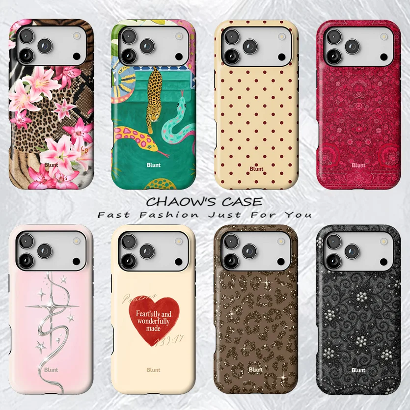 

Luxury Blunts Niche Leopard print lilies Phone Case for iPhone 17 17e 16e 16 15 14 13 12 11 Air Pro Max Plus Double-layer Cover