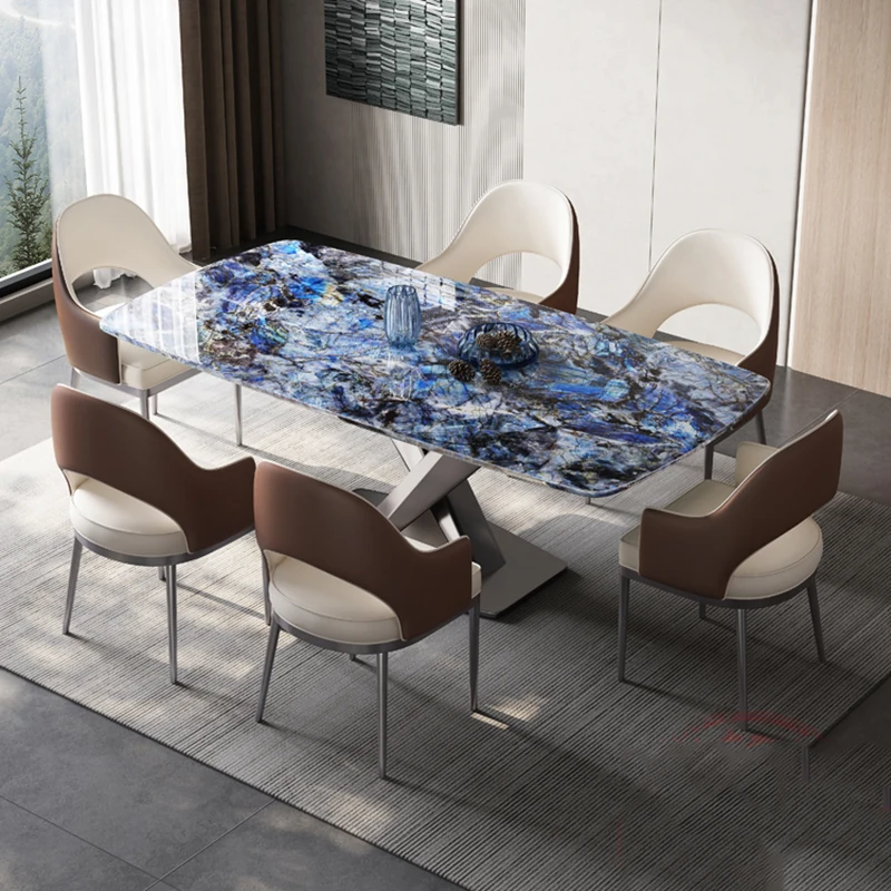 

Organizer Restaurant Dining Tables Waterproof Marble Mobile Office Coffee Tables Apartmen Newclassic Muebles Home Furnitures