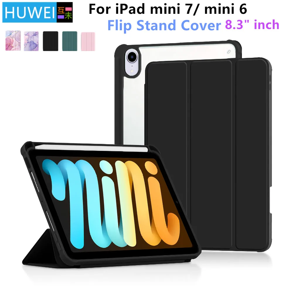 Funda for Apple iPad Mini 2024 Case A17 Pro With Pencil Holder Tablet Cover for Funda iPad Mini 7 6 Case Cover Coque A2995 A2996