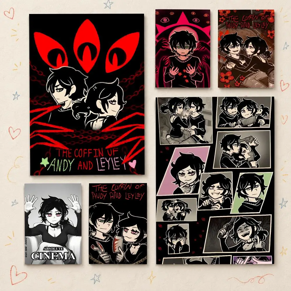 Game T-The Coffin Of Andy And Leyley Poster HD PP Waterproof Wall Decor for Living Room Bedroom Gaming Room Cafe Unique Gift