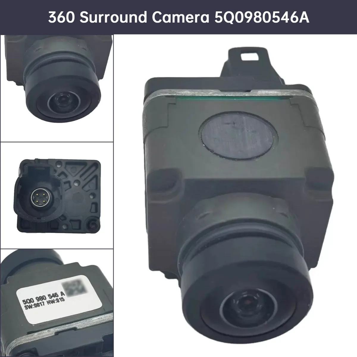 360°Surround Front Camera 5Q0980546A For Audi A4 B5 B6 A5 A6 Q5 Porsche US Replacement Parts