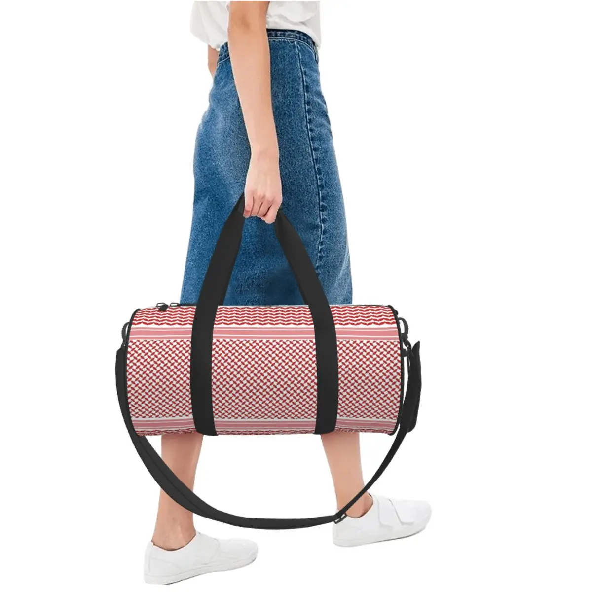 Jordanian Shemagh Design Large Duffle Gym Bag Multi-Functional Duffle Travel Bags Handbags Fitness bag