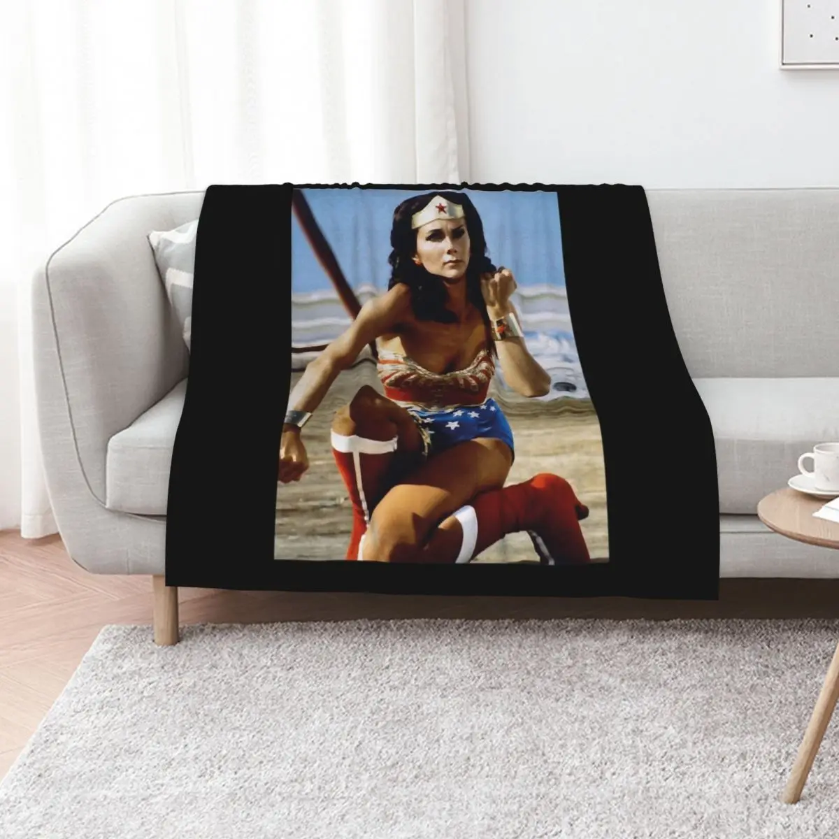 Lynda Carter Throw Blanket Cute Plaid cosplay anime Blankets Sofas Of Decoration Moving For Sofa Thin for babies Blankets