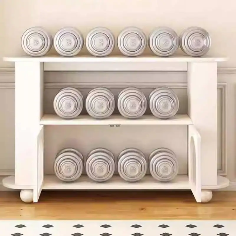 خدمة خزانة غرفة المعيشة البسيطة، تخزين خشبي ريفي، خزائن غرفة المعيشة، عرض موفر للمساحة، أثاث فريد من نوعه فيترينا #4