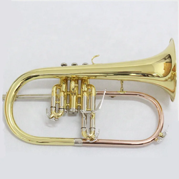 

Профессиональное лучшее качество Bb Flugelhorn Быстрая доставка из латуни Bb Flugelhorn