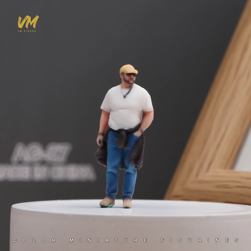 3D Miniatur-Figuren 1/64 Rennfahrerin Professionelle Fotografin Lässiger Mann Mädchen Szenerie-Requisiten Modellansicht Ornamente Fahrzeug-Dekoration – Detail 40