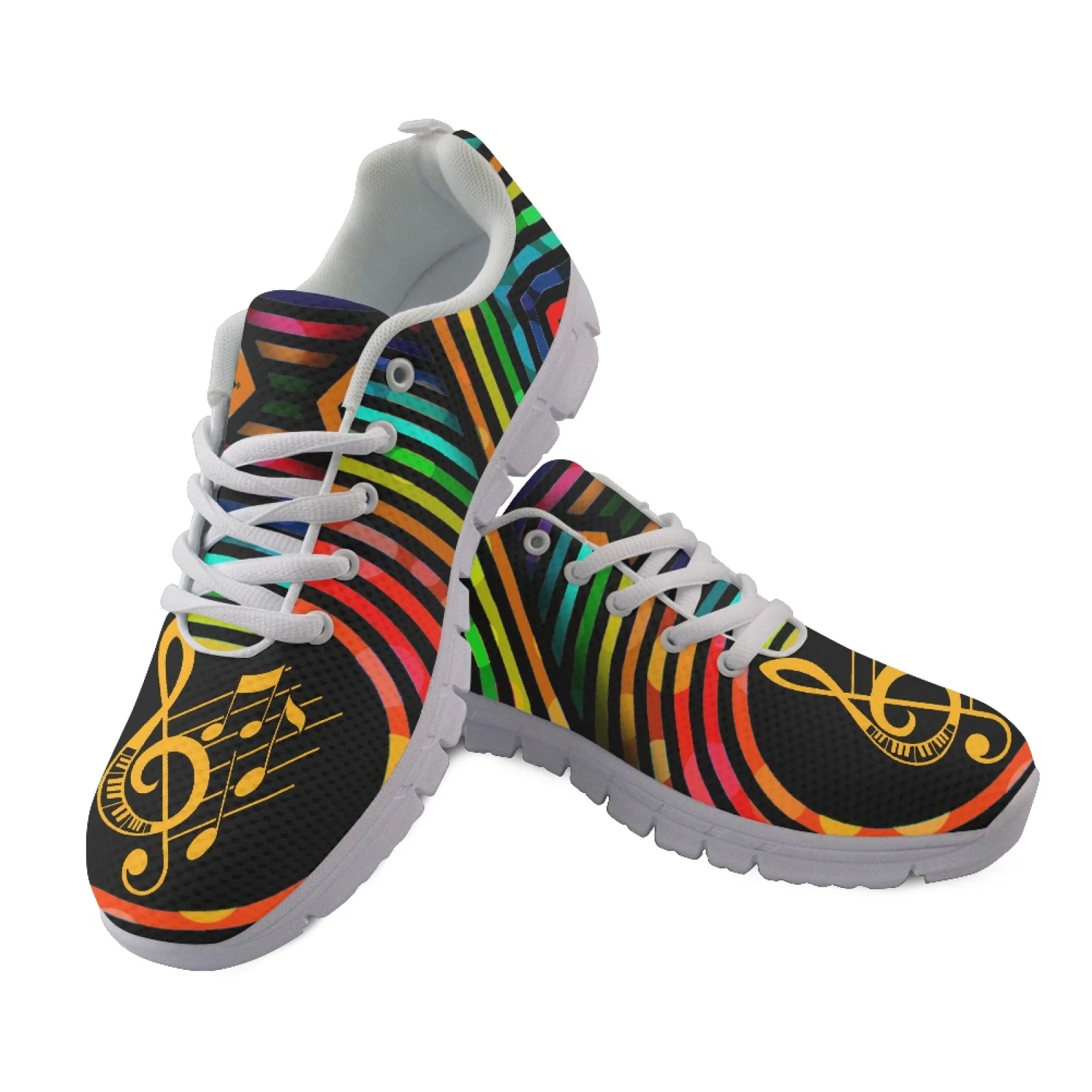 Coloranimal Colorful Sheep Print Tennis Shoes Mesh & EVA Sole Fitness Sneaker Soft Running Sneakers for Men