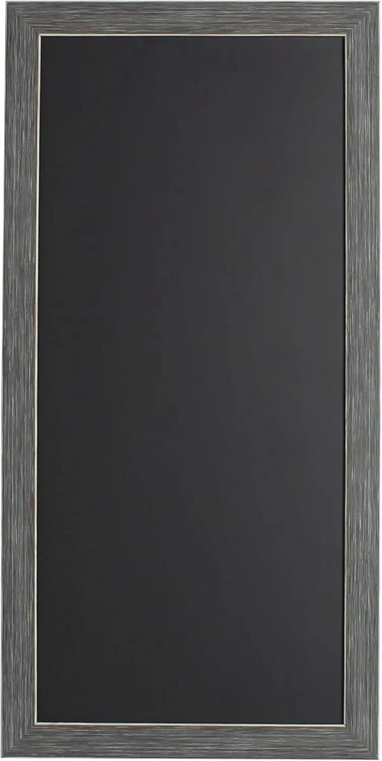 13x26 Inch Gray Framed Magnetic Chalkboard for Home Office Decor, Easy to Use