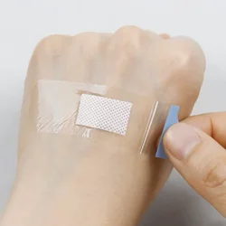 New 120pcs Transparent Band Aid Waterproof Wound Strips Dressing Plaster Curved Patches Adhesive Bandages for Children Adults