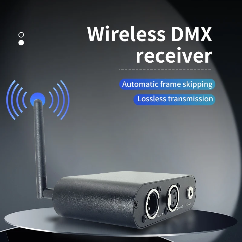 Wireless transmitter receiver stage light controller DMX connector input/output TIPTOP TP-D24 2.4G