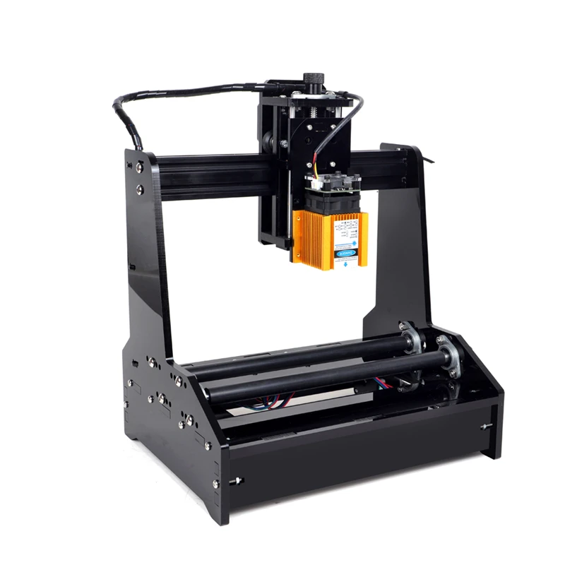 Assembled Desktop Diode Laser Engraving Machine Cylinder Carving Engraver Superpower 15000MW 15W 100mm*200mm Engraving Area