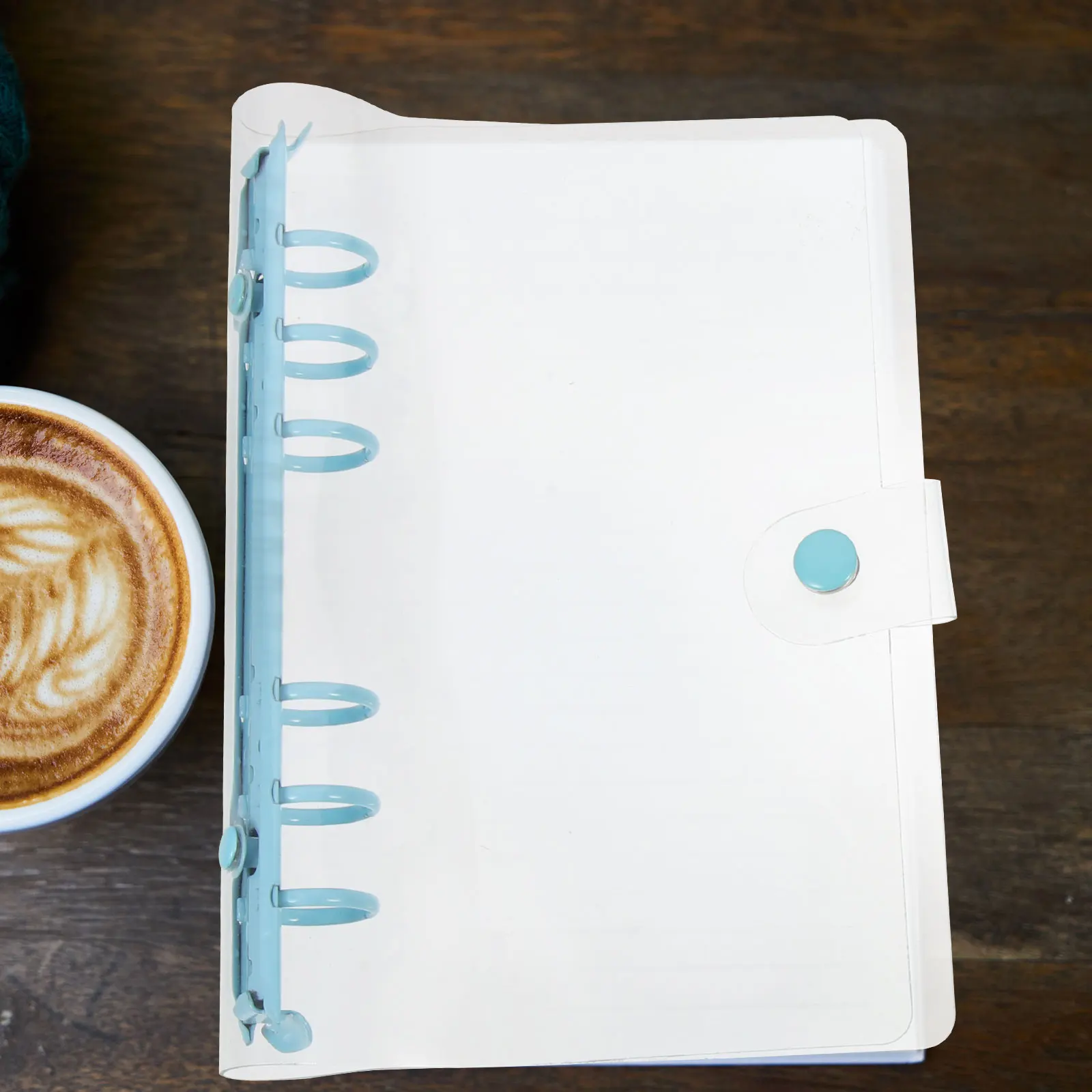 

2Pcs Binder A6 PVC Transparent Loose Leaf Cover Removable Loose Leaf Binder Cover Office Supplies School Accessories