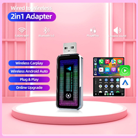 1pcs For BMW Opel MG Lada Dacia Jeep Renault Fiat Volvo Tesla Kia Universal Wireless Car play Adapter Auto Wireless Smart 2in1