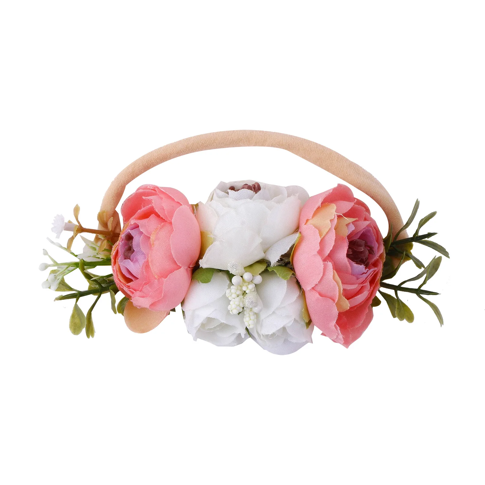 Headband idílico fresco para meninas do bebê, Headband flor super elástica para o desempenho, novo, 2024