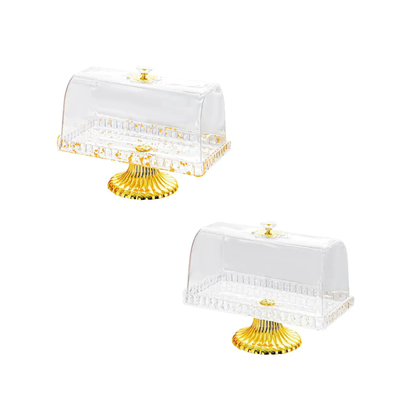 Cake Stand with Cover Pedestal Cake Plate Dessert Plate Display Tray for Candy Snacks image 2