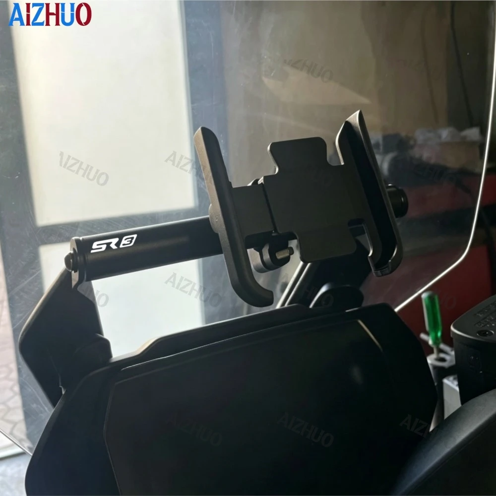 SR 3 2026 2025 Mobile Phone GPS Navigation Bracket FOR VOGE SR3 2023 2024 Aluminum GPS Mounting Adapter Motorcycle Accessories