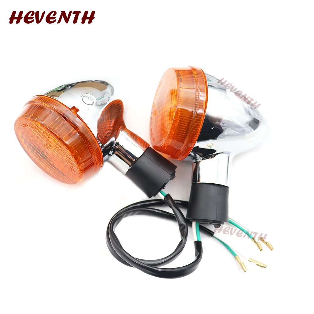 Motorcycle Front Rear Lamp Turn Signals Flasher Indicator Chrome For Honda Shadow 400 750 VT750  VT400 2004-2007