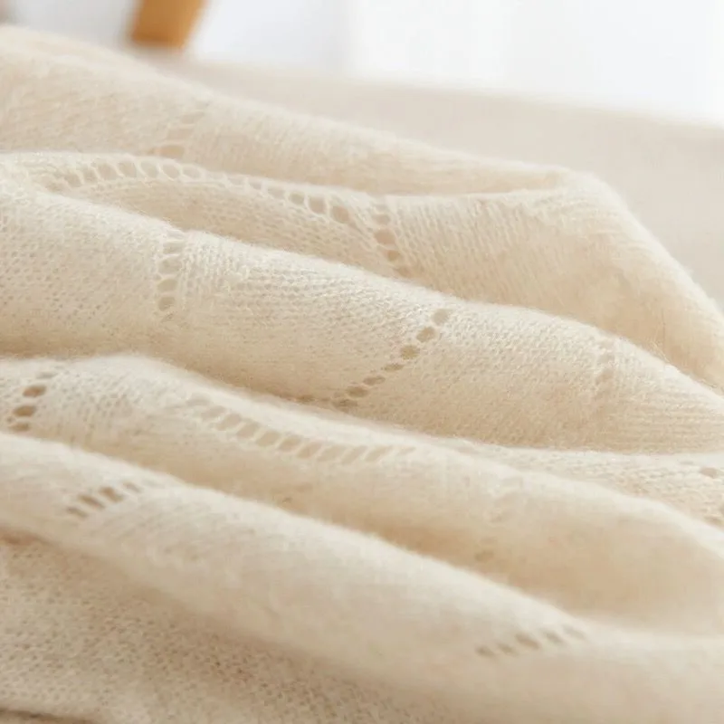 여성용 럭셔리 양면 울 카메라 숄 스카프 아우터웨어 스위트 슬레 루즈핏 롱 스웨이드 오픈 가디건